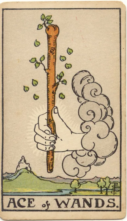 Ace of Wands — The 1909 London Deck