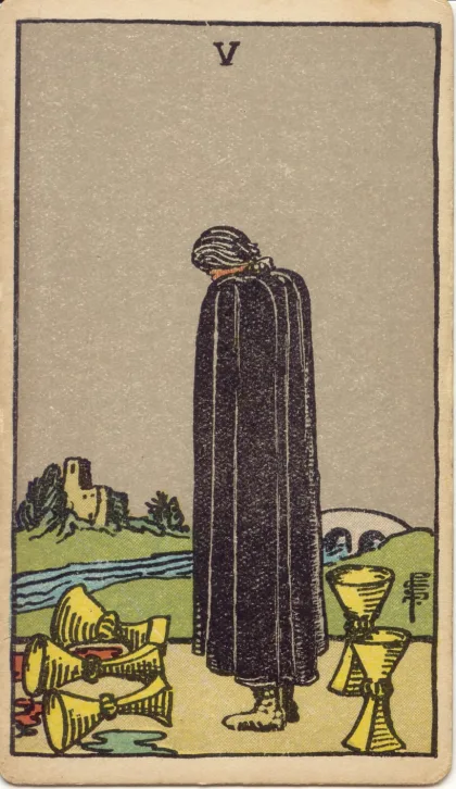 Five of Cups — The 1909 London Deck