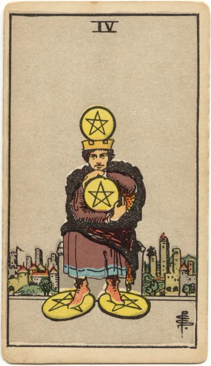 Four of Pentacles — The 1909 London Deck