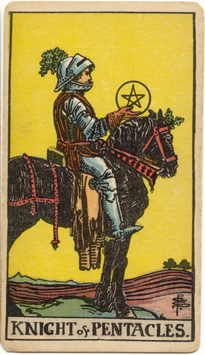 Knight of Pentacles — The 1909 London Deck