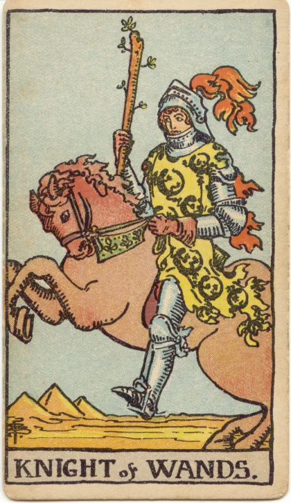 Knight of Wands — The 1909 London Deck