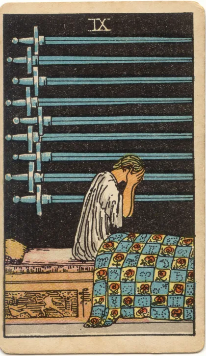 Nine of Swords — The 1909 London Deck