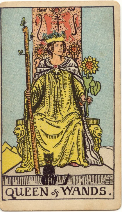 Queen of Wands — The 1909 London Deck