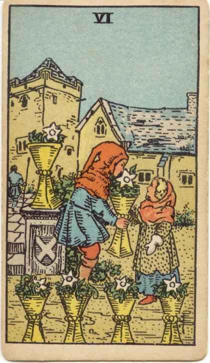Six of Cups — The 1909 London Deck