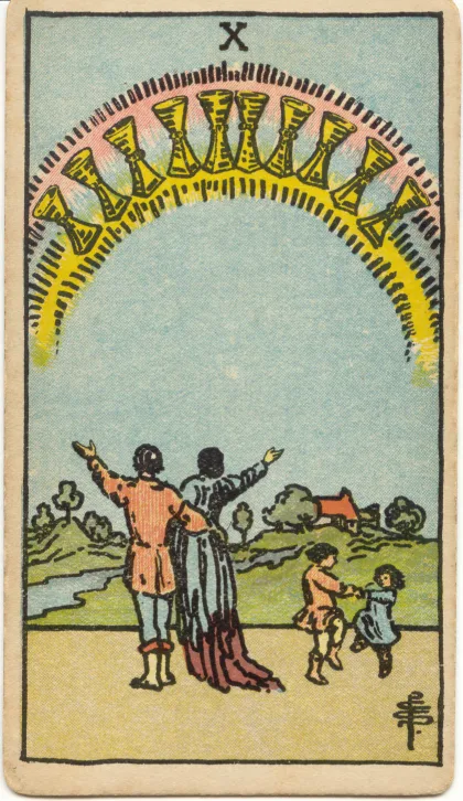 Ten of Cups — The 1909 London Deck