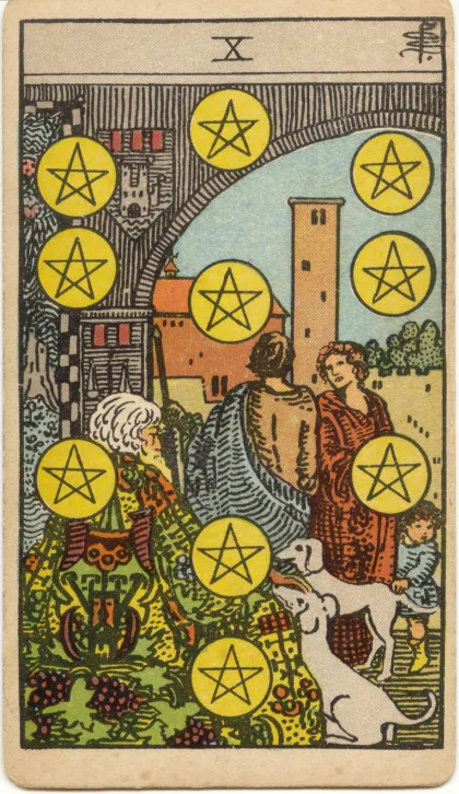 Ten of Pentacles — The 1909 London Deck