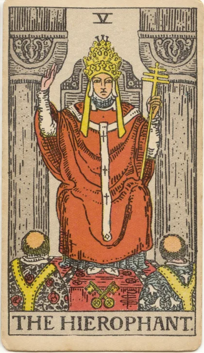 The Hierophant — The 1909 London Deck